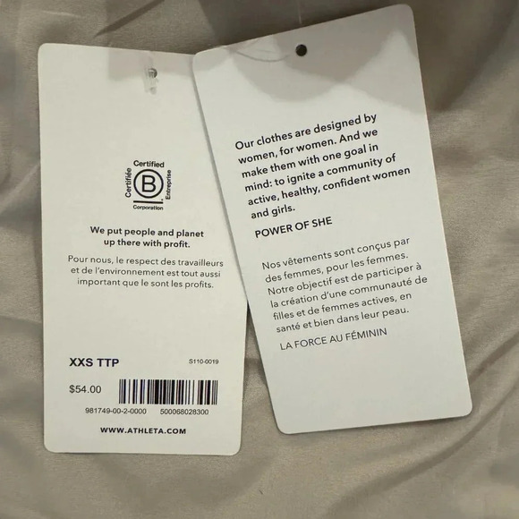 NWT Athleta Ultimate Textured Bra D-DD+ in Static Black - Picture 7 of 7